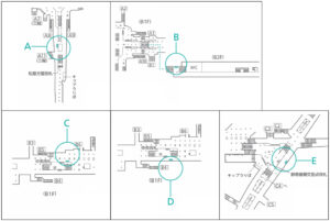 東京メトロ／銀座駅／銀座プレミアムセット（フル）駅ポスター・駅広告、位置図