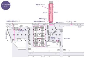 京王/新宿駅/新宿アドストリート駅臨時広告・駅広告、位置図