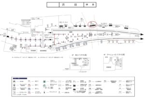京王／渋谷駅／渋谷スーパー16№16駅ポスター・駅広告、位置図