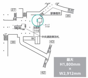 東京メトロ/池袋駅/池袋プレミアムセット3№3駅ポスター・駅広告、位置図