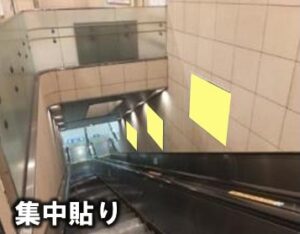 成城学園前駅 B0集中貼り