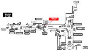 東急／渋谷駅／田園都市 渋谷駅 ビッグ4№4駅ポスター・駅広告、位置図