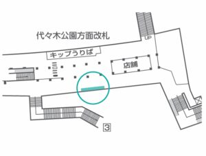 東京メトロ／明治神宮前〈原宿〉駅／明治神宮前<原宿>プレミアムセット駅ポスター・駅広告、位置図