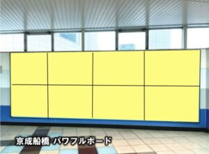 船橋駅 パワフルボード