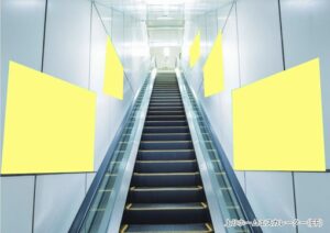 日暮里駅 集中貼り