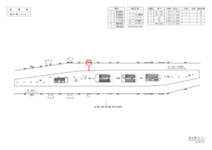 東急／横浜駅／普通額面／№701駅看板・駅広告、位置図