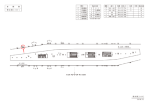 東急/横浜駅/電気額面/№205駅看板・駅広告、位置図