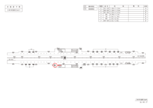 東急/三軒茶屋駅/DT普通額面/№101駅看板・駅広告、位置図