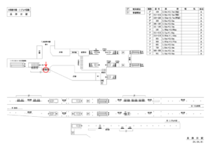 東急　長津田駅／DT普通額面／№312駅看板・駅広告、位置図