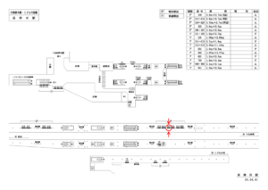 東急　長津田駅／DT電気額面／№211駅看板・駅広告、位置図