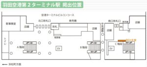東京モノレール/羽田空港第2ターミナル駅/羽田空港第2ターミナル駅 駅ばりセット№2駅ポスター・駅広告、位置図