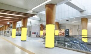 東京テレポート駅 改札内アドピラー(申請)