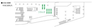 京急／京急川崎駅／京急川崎駅 フラッグ駅臨時広告・駅広告、位置図