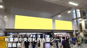 JR／秋葉原駅／秋葉原中央改札内大型シート駅臨時広告・駅広告、写真2