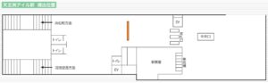 りんかい線／天王洲アイル駅／天王洲アイル駅 フラッグ広告駅臨時広告・駅広告、位置図