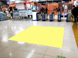 天王洲アイル駅 フロア広告