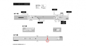 名古屋地下鉄/新瑞橋駅/桜通線№B3-5№5駅看板、位置図