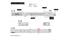 名古屋地下鉄/新瑞橋駅/桜通線№B3-4№4駅看板、位置図