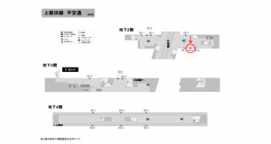 名古屋地下鉄/平安通駅/上飯田線№B2-6№6駅看板、位置図