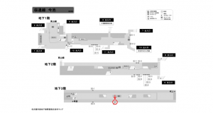 名古屋地下鉄/今池駅/桜通線№B3-7№7駅看板、位置図