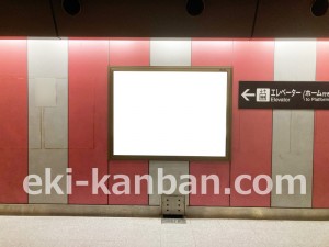 名古屋地下鉄/ナゴヤドーム前/矢田駅/名城線№B1-6№6駅看板、写真2