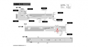 名古屋地下鉄/今池駅/桜通線№B2-7№7駅看板、位置図