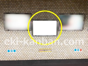 名古屋地下鉄／塩釜口駅／鶴舞線№B2-14№14駅看板、写真2