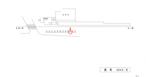 名鉄／奥町駅／／№103駅看板、位置図