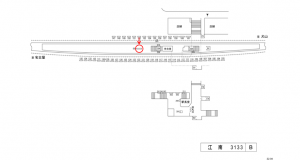 名鉄／江南駅／／№504駅看板、位置図