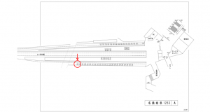 名鉄／名鉄岐阜駅／／№123駅看板、位置図