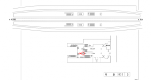 名鉄/布袋駅//№245駅看板、位置図
