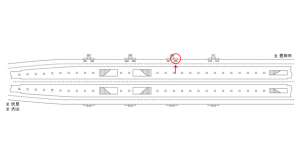 名鉄/赤池駅//№309駅看板、位置図
