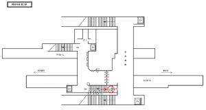 JR東海／蟹江駅／№A-10№10駅看板、位置図