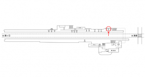 名鉄/木田駅//№207駅看板、位置図