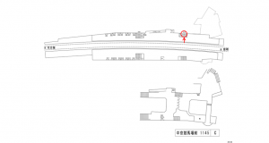 名鉄/中京競馬場前駅//№219駅看板、位置図