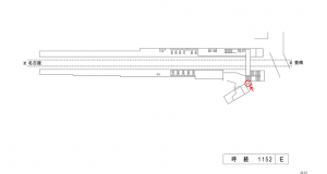 名鉄/呼続駅//№113駅看板、位置図