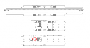 名鉄／藤浪駅／／№211駅看板、位置図