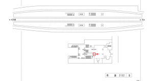 名鉄/布袋駅//№249駅看板、位置図