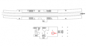 名鉄／黒笹駅／／№218駅看板、位置図