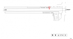 名鉄/瓢箪山駅//№206駅看板、位置図