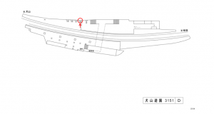 名鉄/犬山遊園駅//№108駅看板、位置図