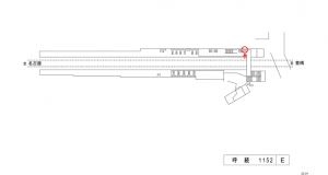 名鉄/呼続駅//№111駅看板、位置図