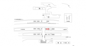 名鉄/知立駅//№227駅看板、位置図
