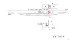 名鉄／江南駅／／№209駅看板、位置図
