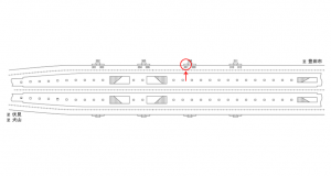 名鉄/赤池駅//№307駅看板、位置図