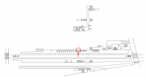 名鉄/甚目寺駅//№202駅看板、位置図