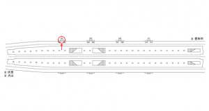 名鉄/赤池駅//№302駅看板、位置図