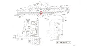 名鉄／名鉄名古屋駅／／№334駅看板、位置図