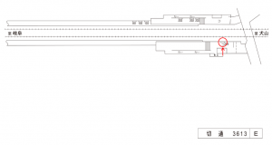 名鉄/切通駅//№204駅看板、位置図