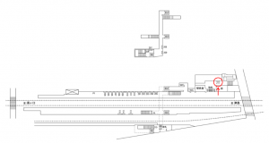 名鉄/甚目寺駅//№211駅看板、位置図